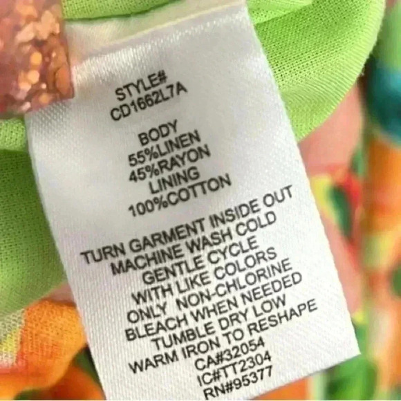 NWT Sanctuary Green Scoop Neck Boho Floral Midi Dress Size XL - Picture 11 of 11